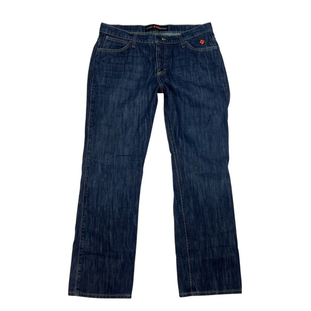 Wrangler FR Flame Resistant Bootcut Jeans Size 13 Juniors Rinse Cat 2/2112 Fire - Picture 4 of 14